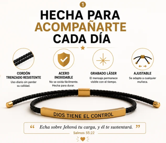 Pulsera Cristiana DIOS TIENE EL CONTROL