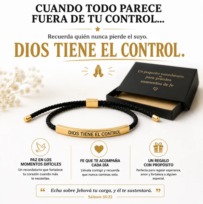 Pulsera Cristiana DIOS TIENE EL CONTROL