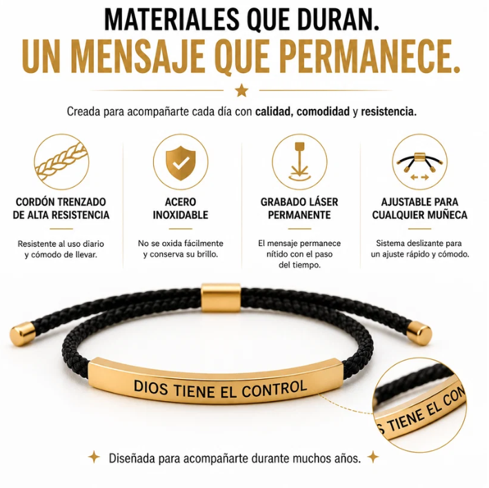 Pulsera Cristiana DIOS TIENE EL CONTROL