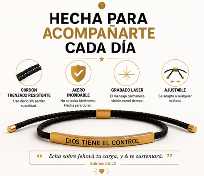Pulsera Cristiana DIOS TIENE EL CONTROL